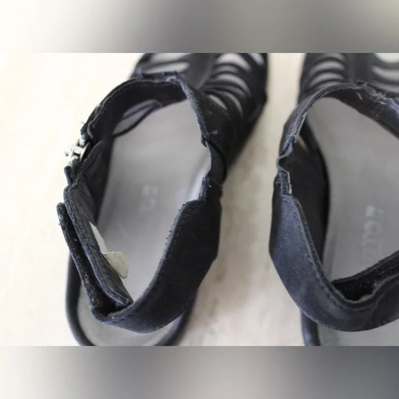 Naot Black Suede Gladiator Sandals - Picture 7 of 8